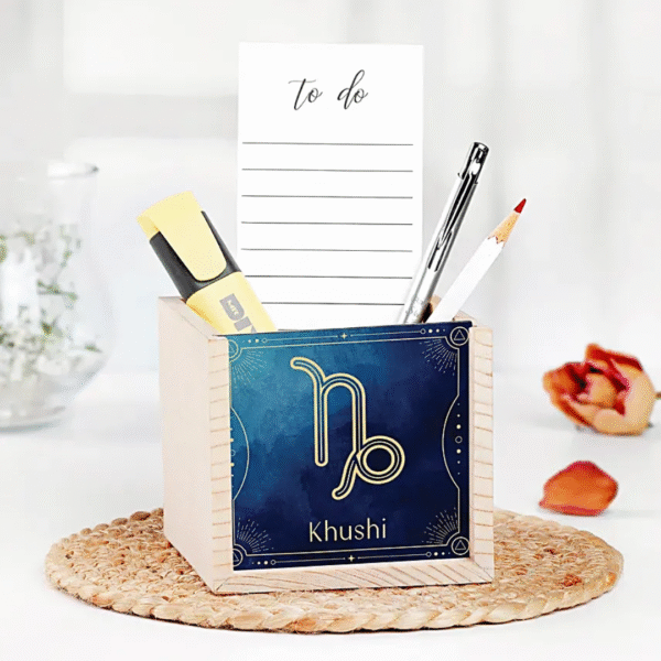 Personalised Organiser For Capricornian Buddy